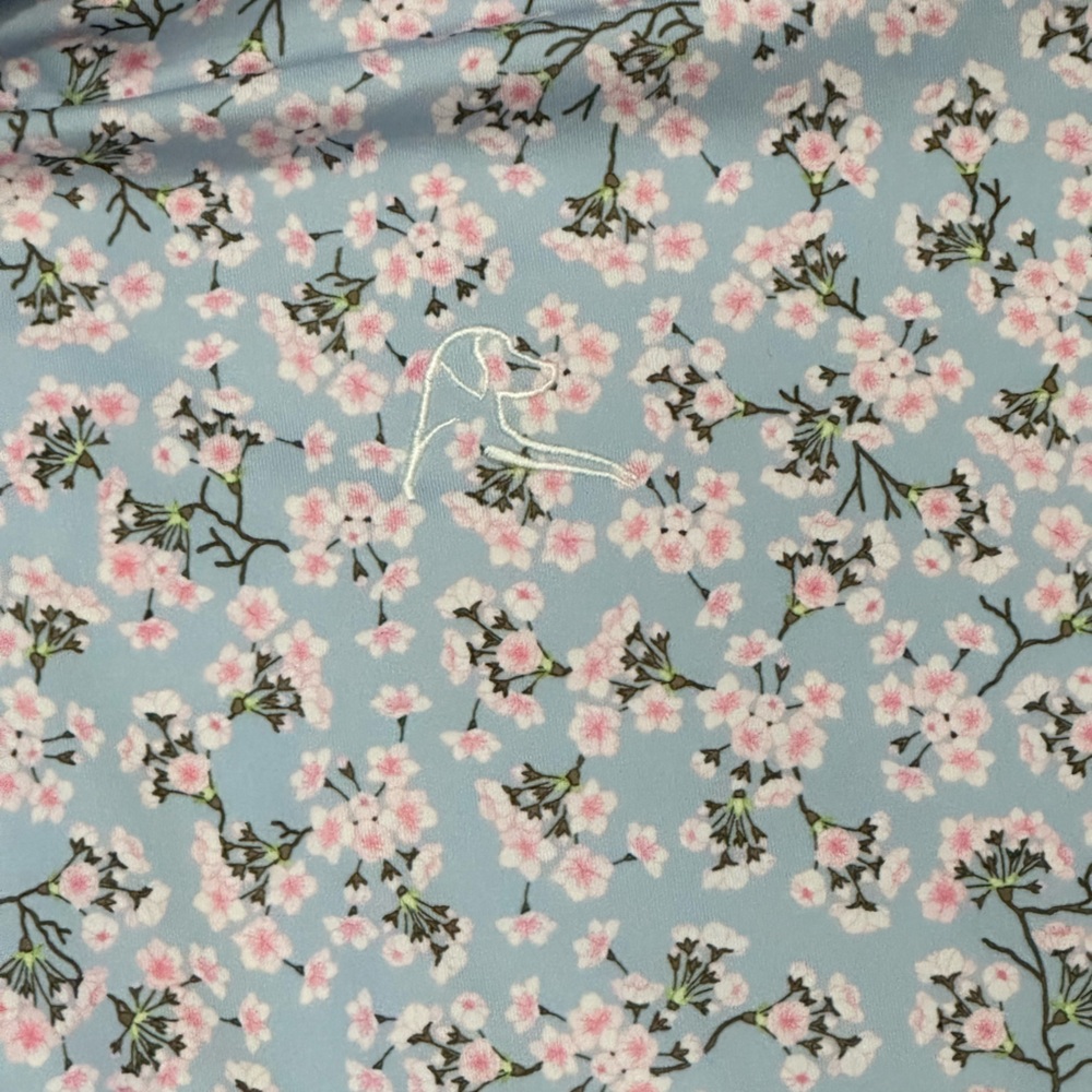 Nwot RHOBACK The Cherry Blossom Men's Performance Polo Short Sleeve Golf